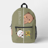 2024年新年の発表 |プリントカットソーバッグ プリントバックパック (正面)