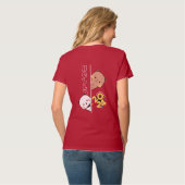 2024年新年の発表 |女性Vネック Tシャツ (裏面フル)