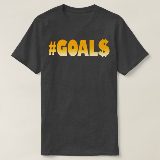 2024年新年ゴールお金ゴール成功モチベーション Tシャツ (デザイン正面)