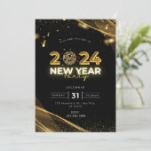 2024年新年パーティの招待状 招待状 (スタンド正面)