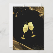 2024年新年パーティの招待状 招待状 (裏面)