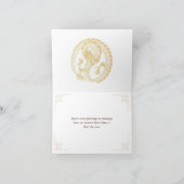 2024年新年中国のグリーティングカードゴールデンドラゴン サンキューカード (内部)