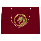 2024年新年中国のドラゴン –  ラージペーパーバッグ (正面)