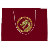 2024年新年中国のドラゴン –  ラージペーパーバッグ (裏面)