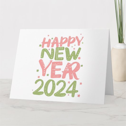 2024年新年快乐 カード (正面)