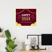 2024年新年 ポスター (ホームオフィス)