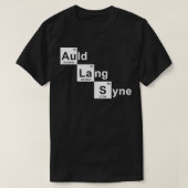 2024年新年Would Lang Syne New Year Scientific E Tシャツ (デザイン正面)