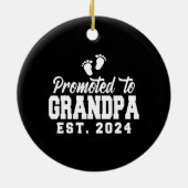 2024年新祖父妊娠に昇進 セラミックオーナメント (裏面)