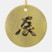 2024年日本の漢字ドラゴン セラミックオーナメント (正面)