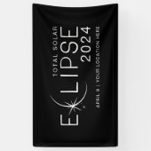 2024年日食カスタムロケーション日食パーティー 横断幕 (縦)