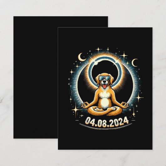 2024年日食犬 エンクロージャーカード (正面/裏面)