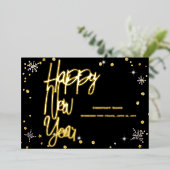 2024年明けましておめでとうございます カンパニーレッドリボン 箔シーズンカード (立ち正面)