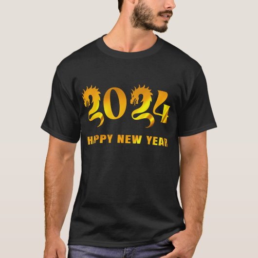2024年明けましておめでとう Tシャツ (正面)