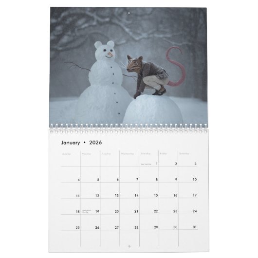 2024年暦年 カレンダー (1月 2026)