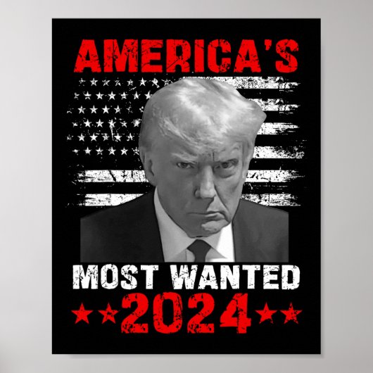 2024年最重要指名手配トランプ ポスター (正面)