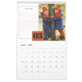 2024年月刊写真・備考モダン欄 カレンダー (3月 2027)