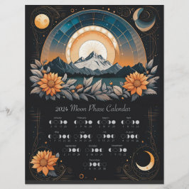 2024年月周期ひまわりカレンダー南ヘミ チラシ