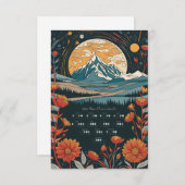 2024年月暦南半球 サンキューカード (正面/裏面)