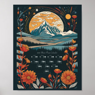 2024年月暦南半球 ポスター