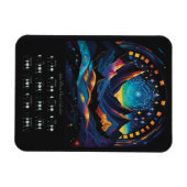 2024年月暦南半球 マグネット (横)