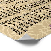 2024年月次カレンダーコーヒー豆3枚の写真 ポスター (角)