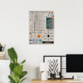 2024年月相天文学カレンダー ポスター (ホームオフィス)