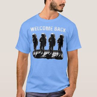 2024年月着陸ミッション宇宙飛行士プラネット Tシャツ