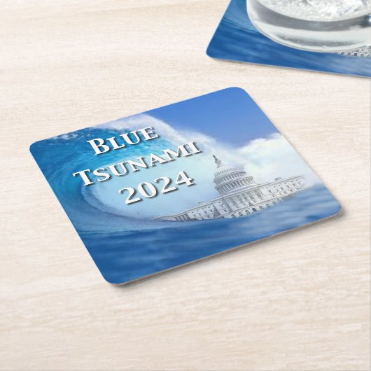 2024年東日本大震災後 スクエアペーパーコースター (アングル)