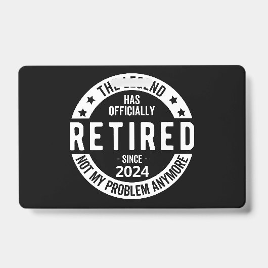 2024年正式引退 バッジ (正面)