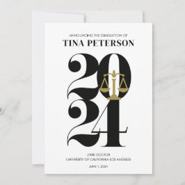 2024年法科卒業発表 招待状