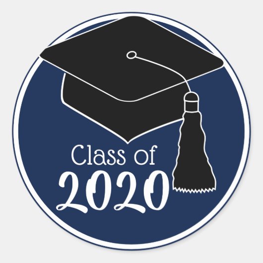 2024年海軍とホワイトグラードキャップのクラス ラウンドシール (正面)