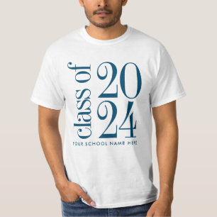 2024年海軍クラス学校名付き卒業 Tシャツ