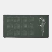 2024年海軍グリーンムーンカレンダー デスクマット (正面)