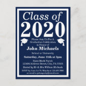 2024年海軍白人卒業のクラス インビテーションポストカード (正面)