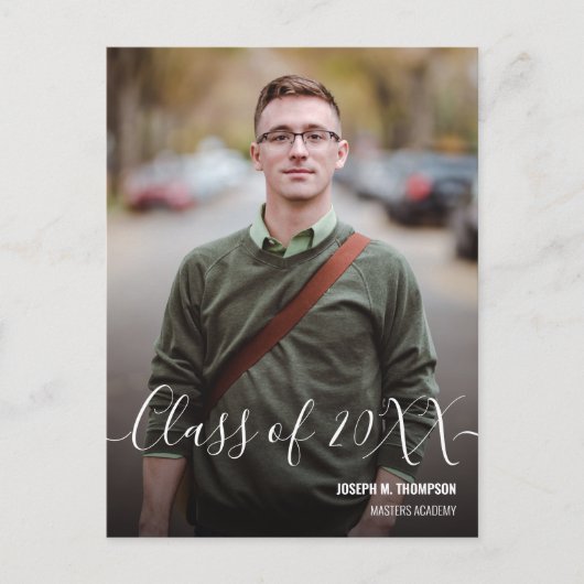 2024年男性研究科写真名 案内ポストカード (正面)