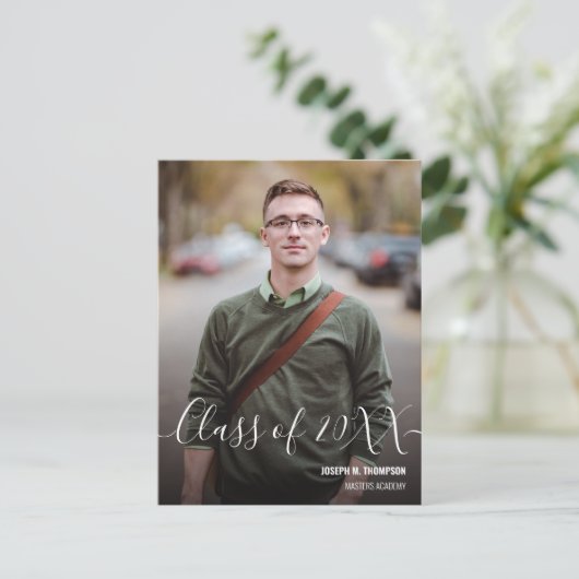 2024年男性研究科写真名 案内ポストカード (スタンド正面)