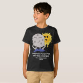 2024年皆既日食のユーモア Tシャツ (正面フル)