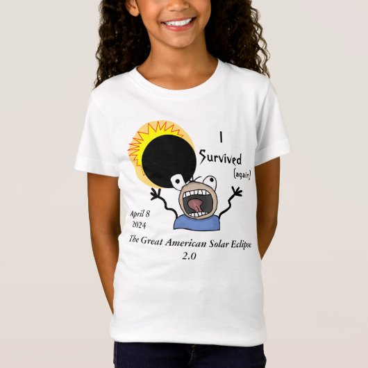 2024年皆既日食サバイバルエディション Tシャツ (正面)