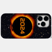 2024年皆既日食太陽の日星空 Case-Mate iPhoneケース (裏面 (横))
