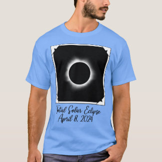 2024年皆既日食2024年4月8太陽の日 Tシャツ