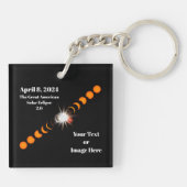 2024年皆既日食 キーホルダー (裏面)