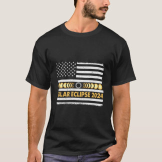 2024年皆既日食 トータリティフェーズ アメリカ Tシャツ