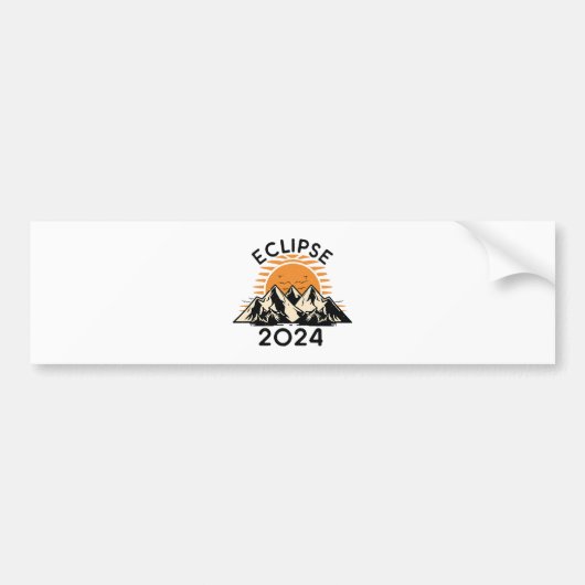 2024年皆既日食 バンパーステッカー (正面)