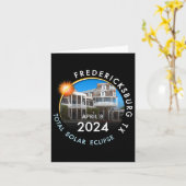 2024年皆既食太陽のトータリティFredericksburg T カード (黄色い花)