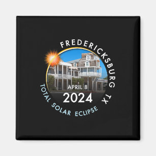 2024年皆既食太陽のトータリティFredericksburg T マグネット