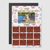 2024年磁気カード用愛犬家カレンダー (正面/裏面)
