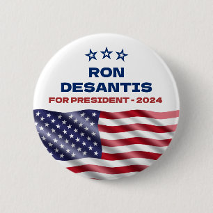 2024年社長兼Ron Desantis 缶バッジ