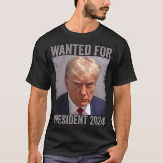 2024年社長指名手配 Tシャツ