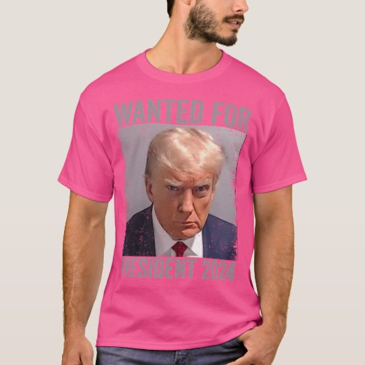 2024年社長指名手配 Tシャツ (正面)