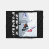 2024年私のゴミ箱の投票トランプが好き フリースブランケット (正面(横))